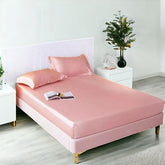 Elegant Silk fitted sheet - Light Pink